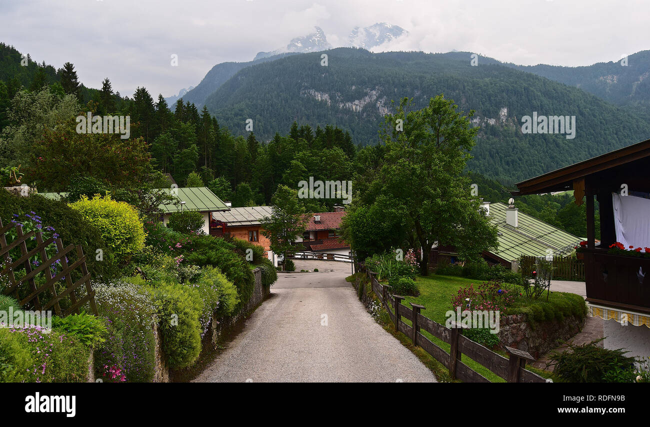 Jenner mid point, Bavarian Alps, Bavaria, Germany, 010617 Stock Photo