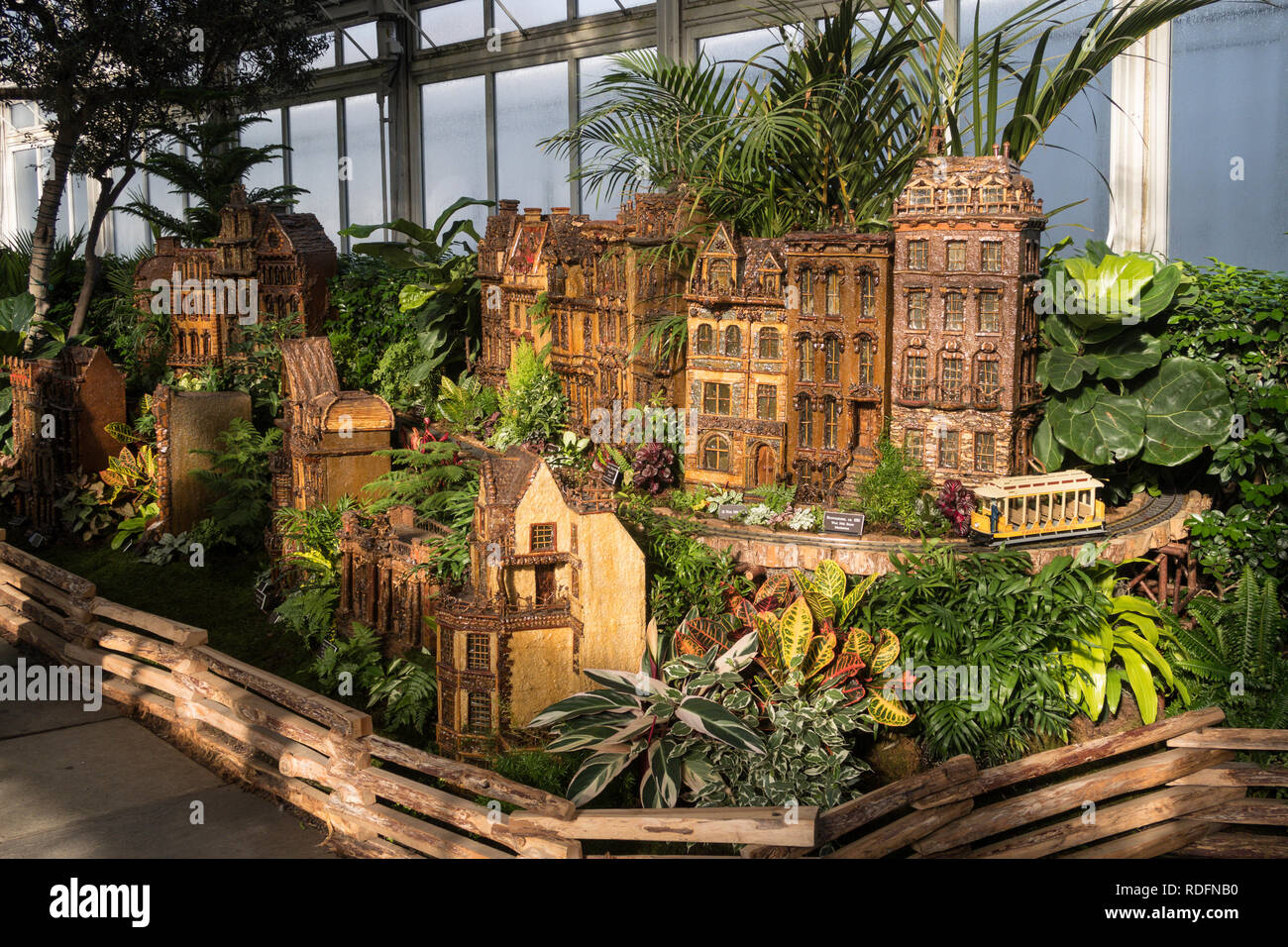 The Holiday Train Show In The Enid A Haupt Conservatory Is A