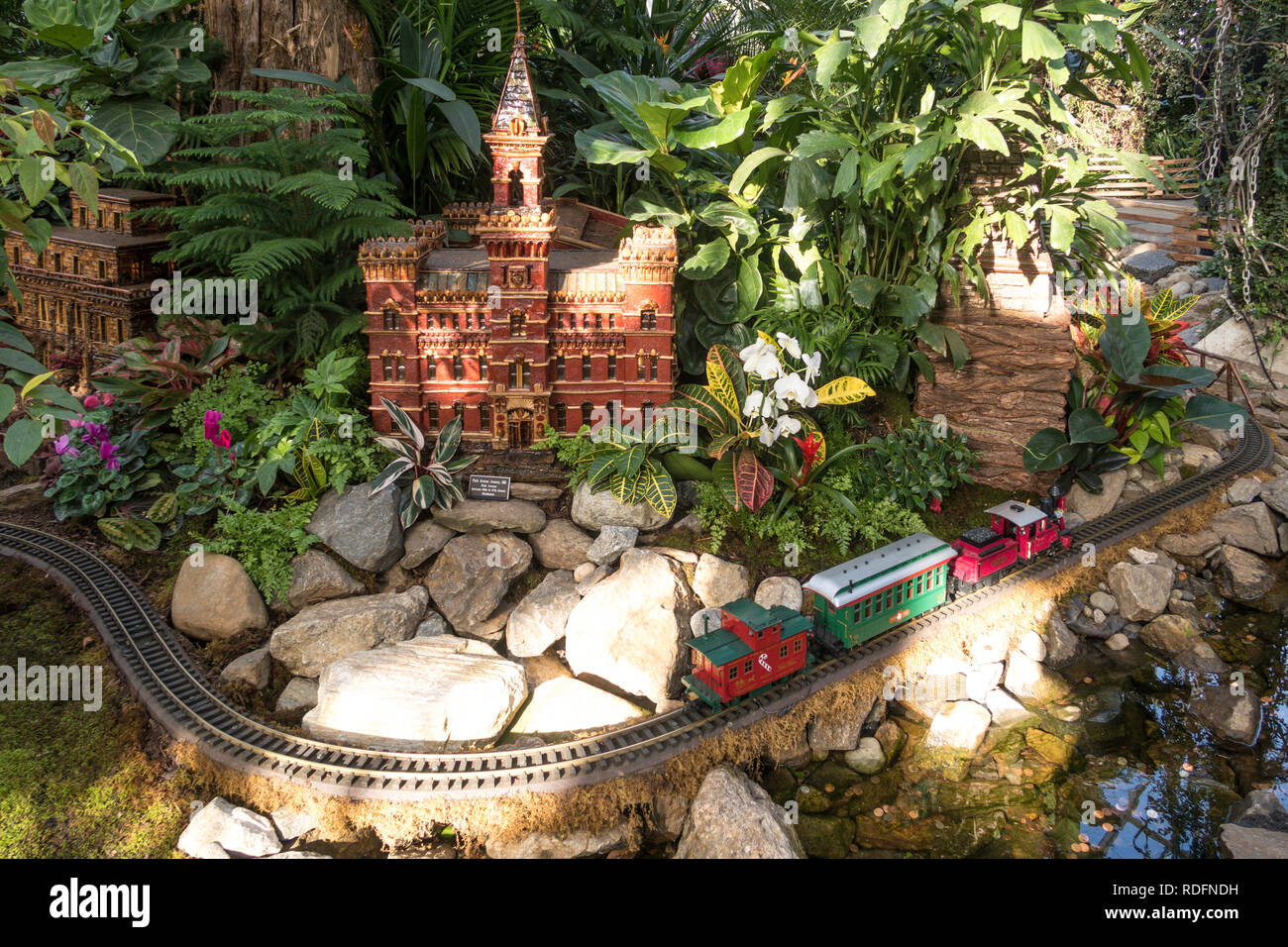 The Holiday Train Show In The Enid A Haupt Conservatory Is A