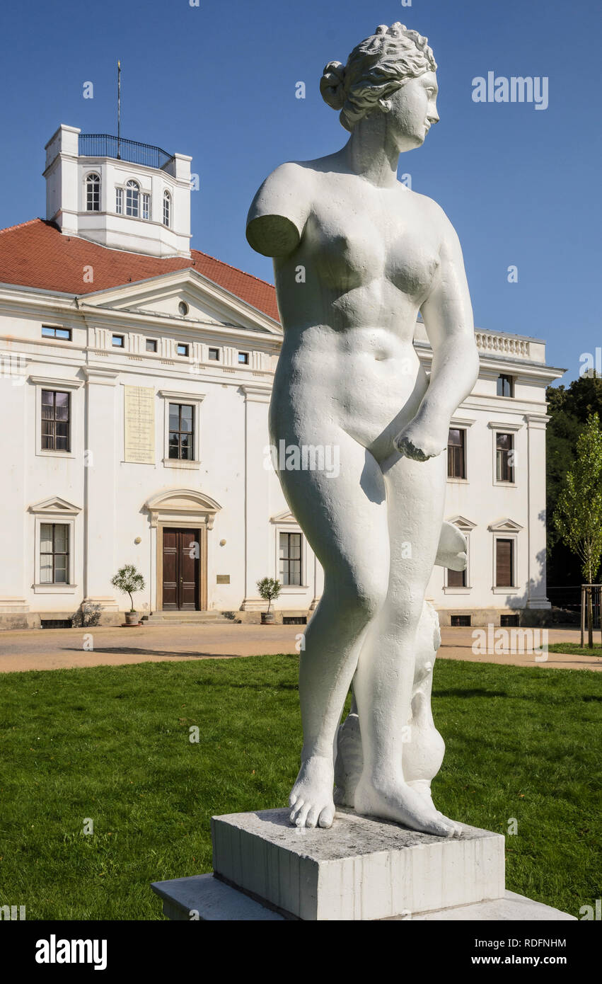 Schloss Georgium, Weisses Schloss, Dessau, Sachsen-Anhalt, Deutschland Stock Photo
