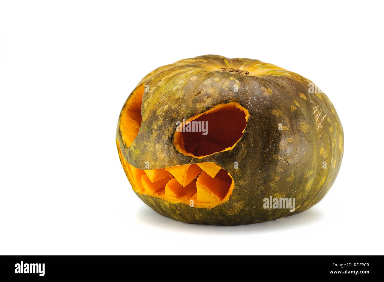Halloween Pumpkin isolated on white background Stock Photo - Alamy