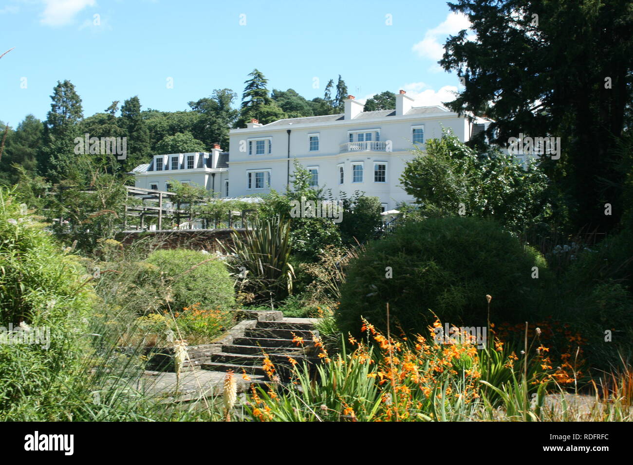 Views of Coworth Park Hotel and surrounding gounds Stock Photo
