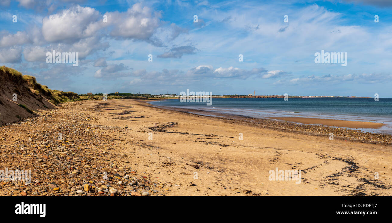 North Beach in Cambois near Blyth, Northumberland, England, UK Stock Photo