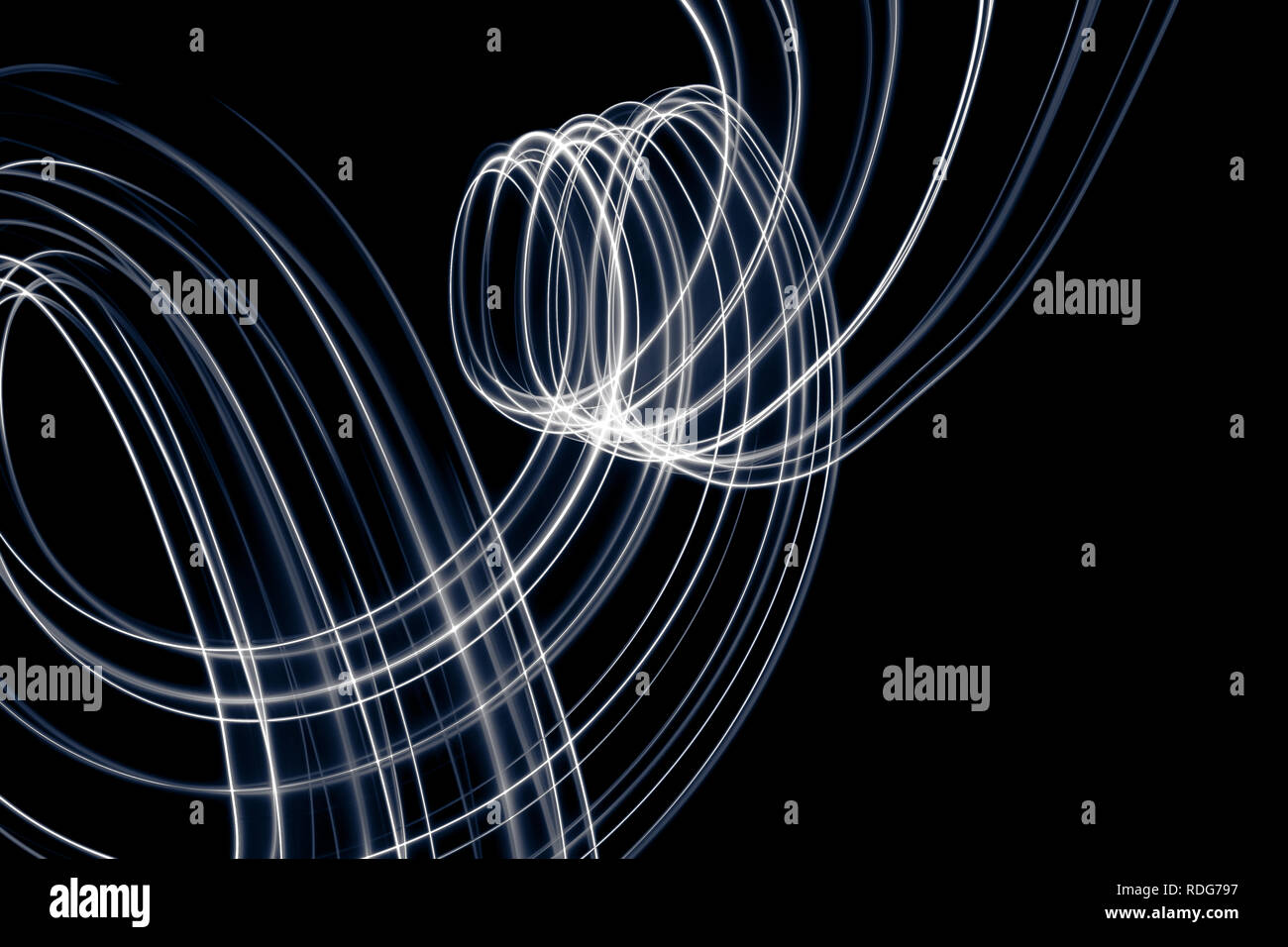 Abstract Light Lines On Black Background Light Painting Photography Abstract Design With Lights In The Dark Stock Photo Alamy