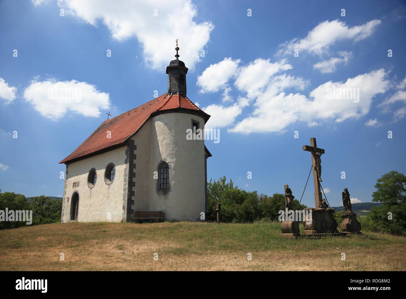 Gangolfskapelle chapel at Fladungen, Rhoen-Grabfeld district, Lower Franconia, Bavaria Stock Photo