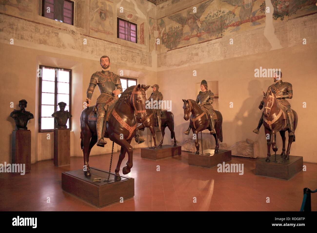 Statues in the museum of the Palazzo Ducale in Sabbioneta, UNESCO World Heritage Site, Lombardy, Italy, Europe Stock Photo