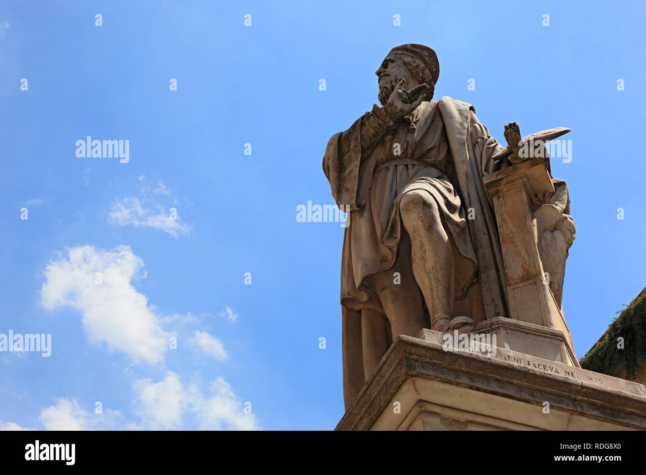 Monument of Parmigiano in Parma, Emilia Romagna, Italy, Europe Stock Photo