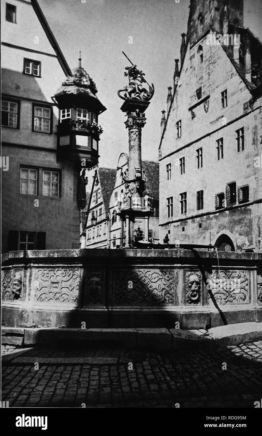 St Georgsbrunnen Fountain And Former Jagstheimersches Haus House
