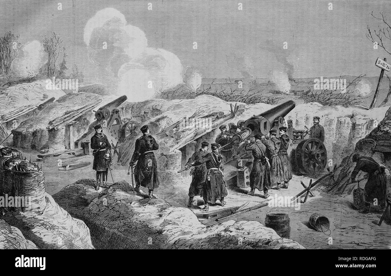 matrix Seneste nyt ophøre Prussian mortar battery in front of Fort Double Couronne, Illustrierte  Kriegschronik 1870 - 1871, Illustrated War Chronicle 1870 Stock Photo -  Alamy