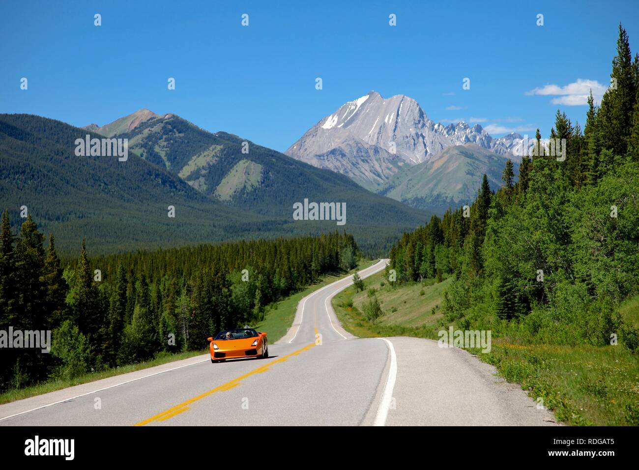 Route 40 Scenic Highway Alberta Stock Photo