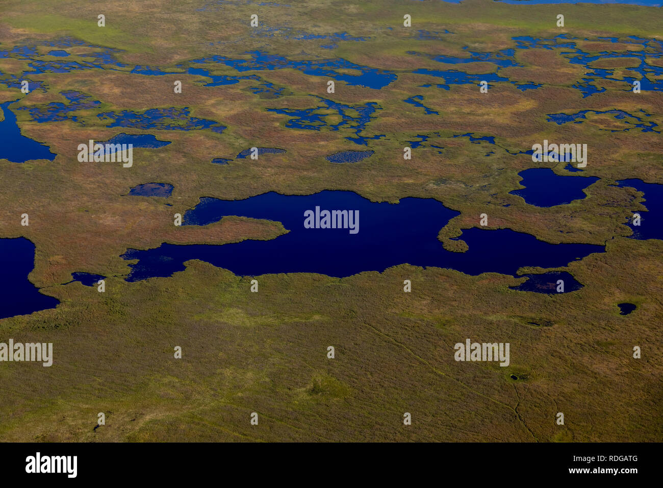 Aerial view of a kettle pond along Cook Inlet, Alaska Stock Photo - Alamy