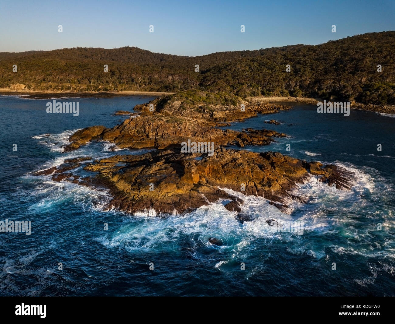 Aerial view on Mimosa Rocks. Stock Photo