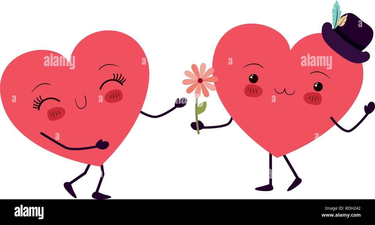 Hearts Love Kawaii Character Stock Vector Image Art Alamy Hearts Love Kawaii Character Stock Vector Image Art Alamy