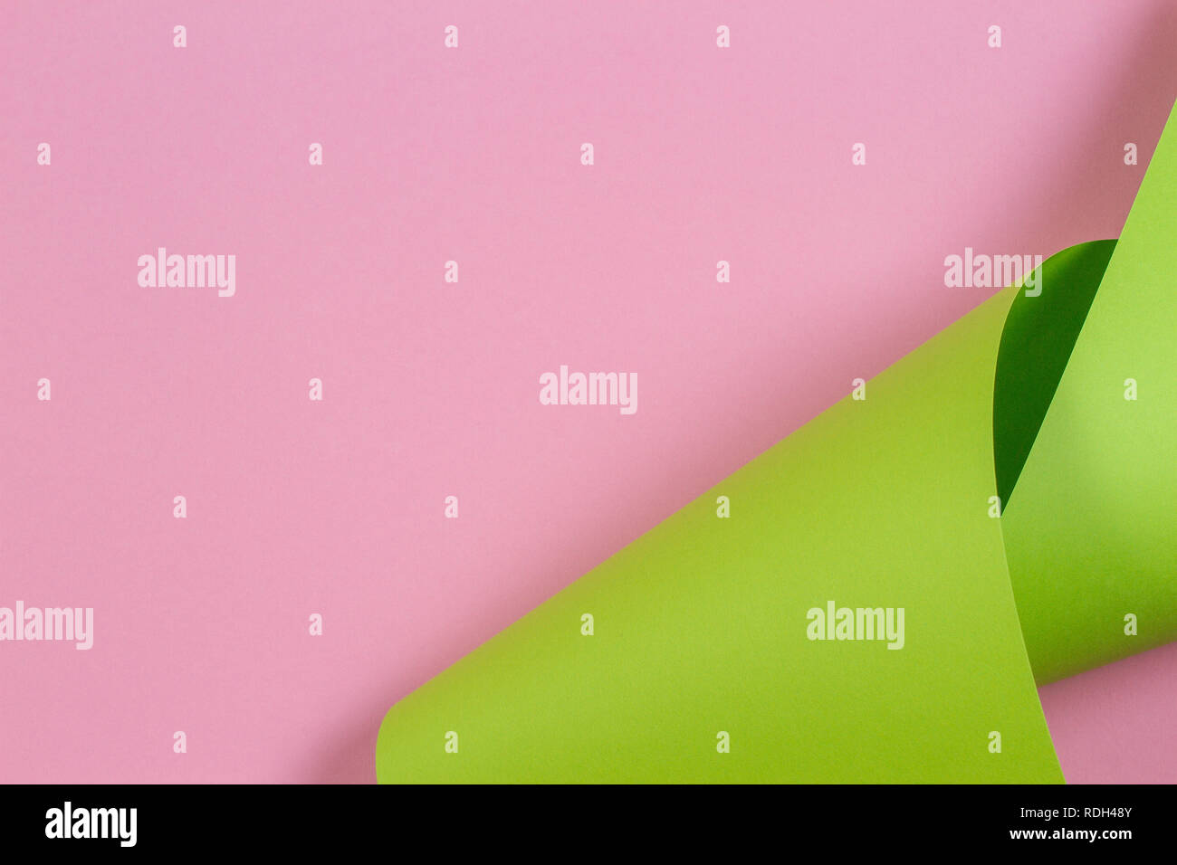 Abstract colorful background. Pastel pink and green color paper in