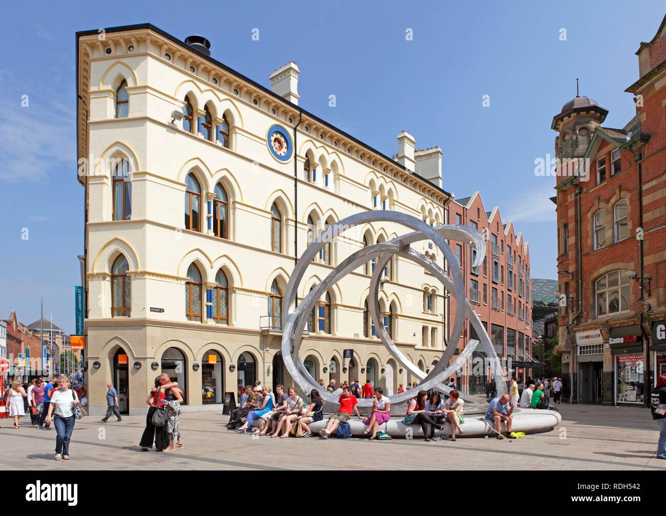 Pedestrian zone, Belfast, Northern Ireland, Europe Stock Photo Alamy