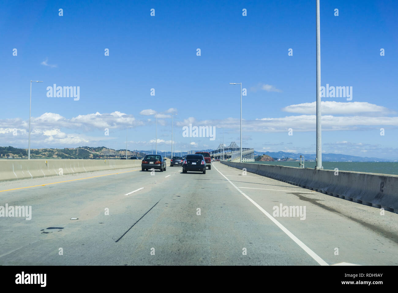 Driving on Richmond San Rafael bridge (John F. McCarthy Memorial