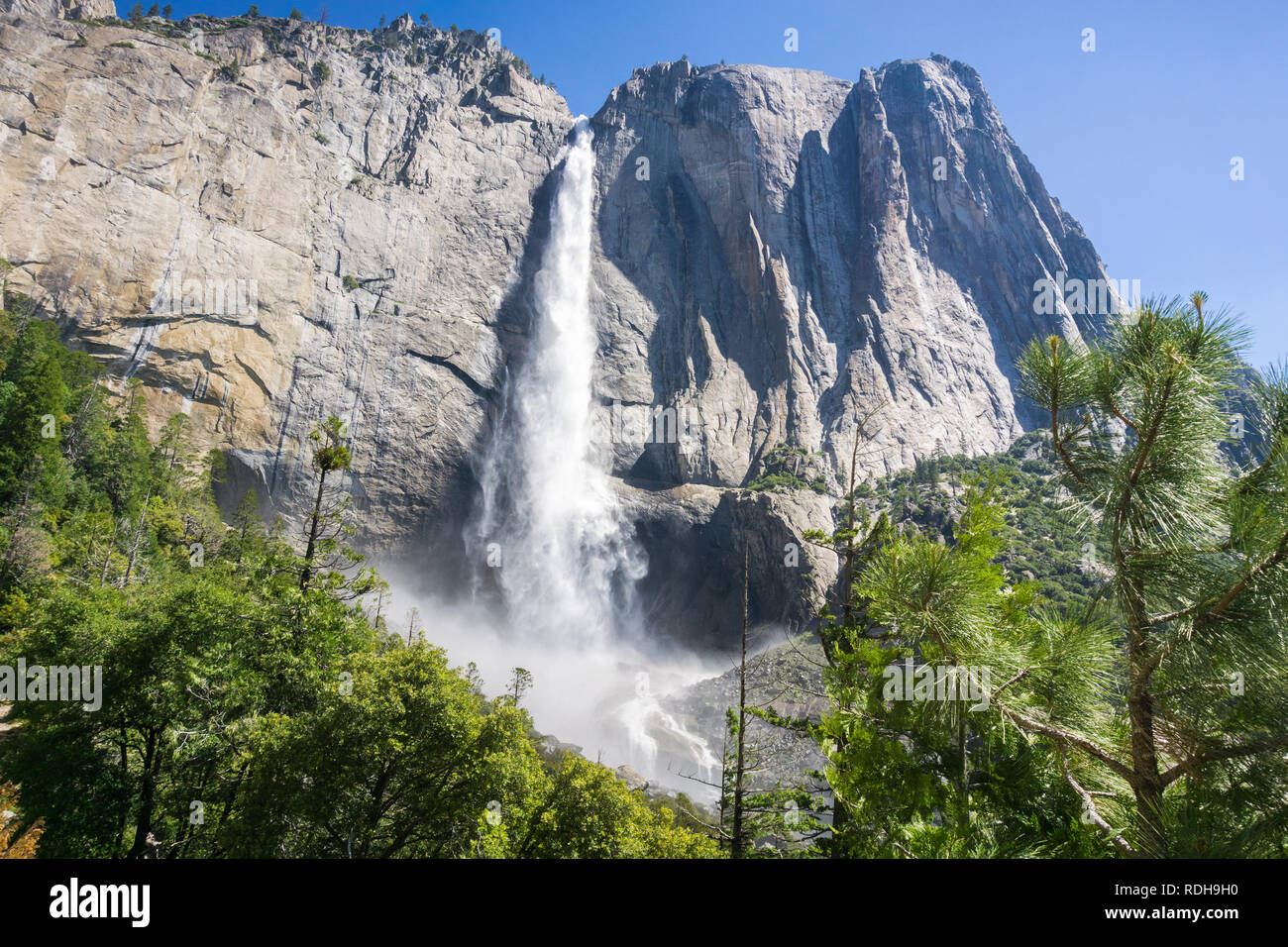 Upper Yosemite Falls, Yosemite National Park, California Stock Photo