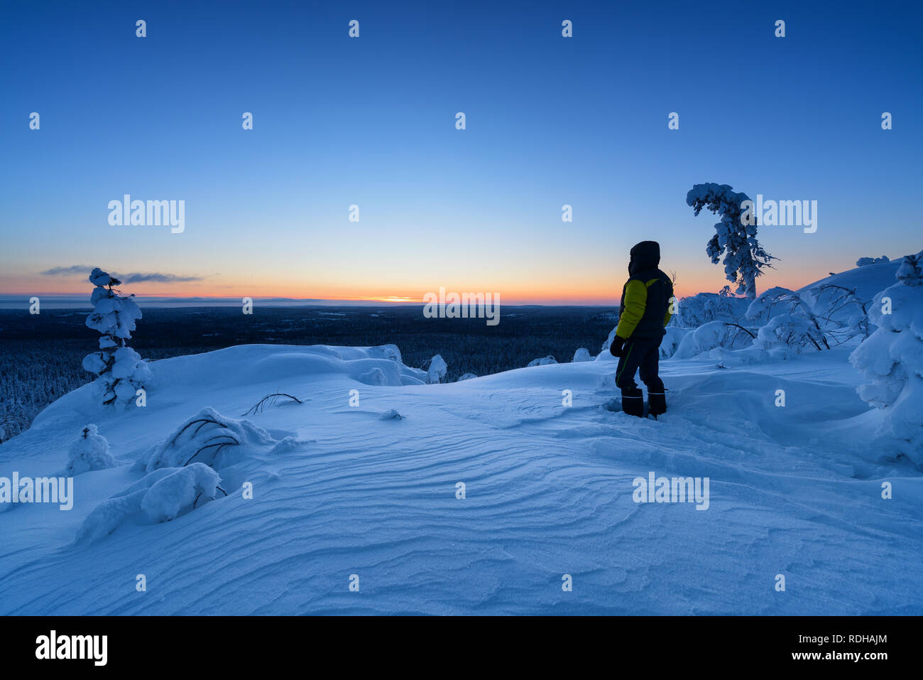 At Korvatunturi fjell, Lapland, Finland, Europe Stock Photo