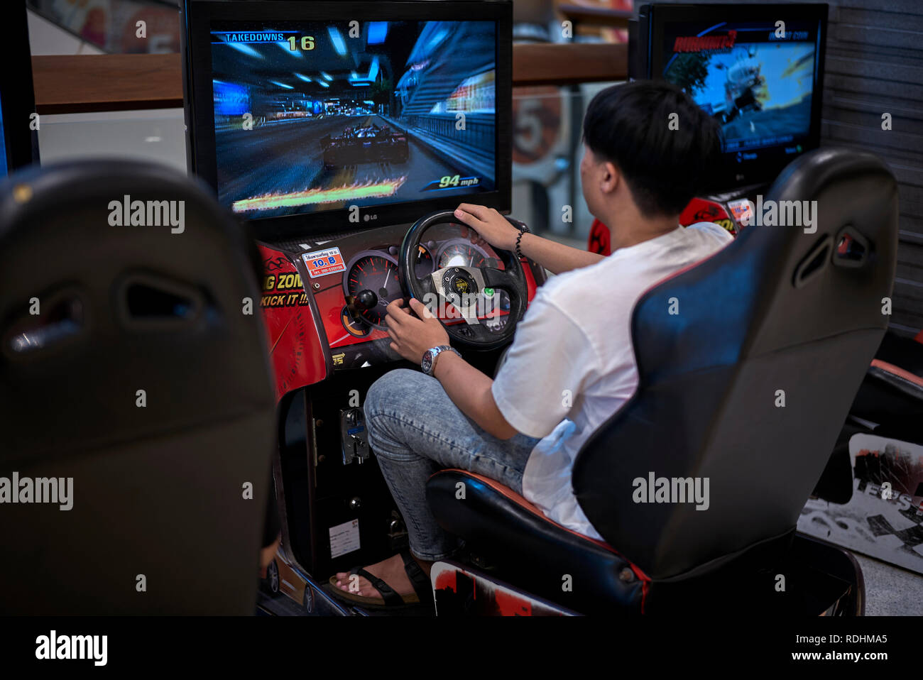 Car racing game screen hi-res stock photography and images - Alamy