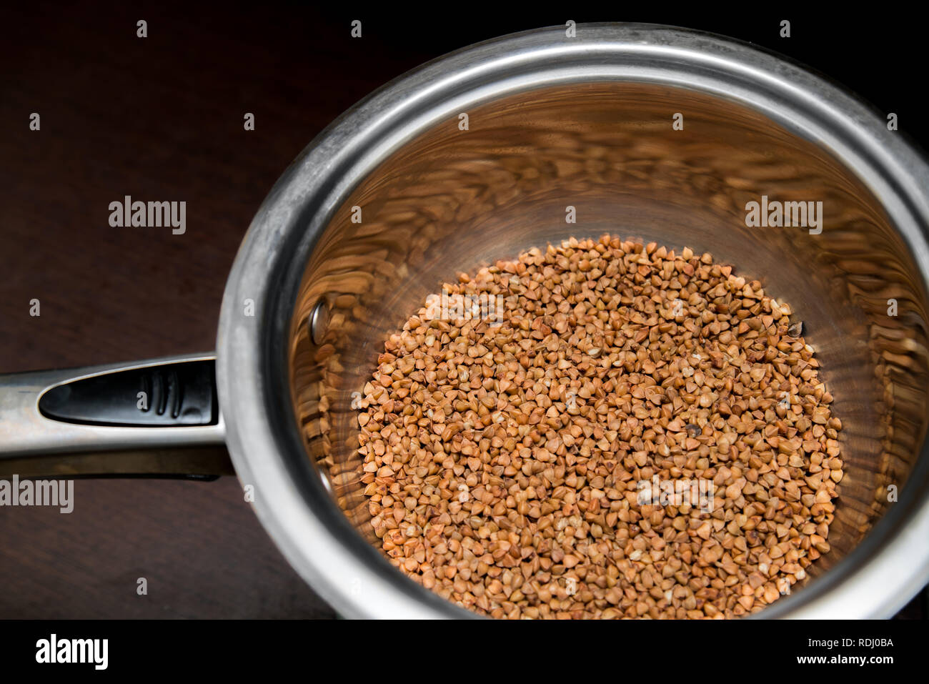 Roasted buckwheat seeds. Gluten free ancient grain for healthy diet