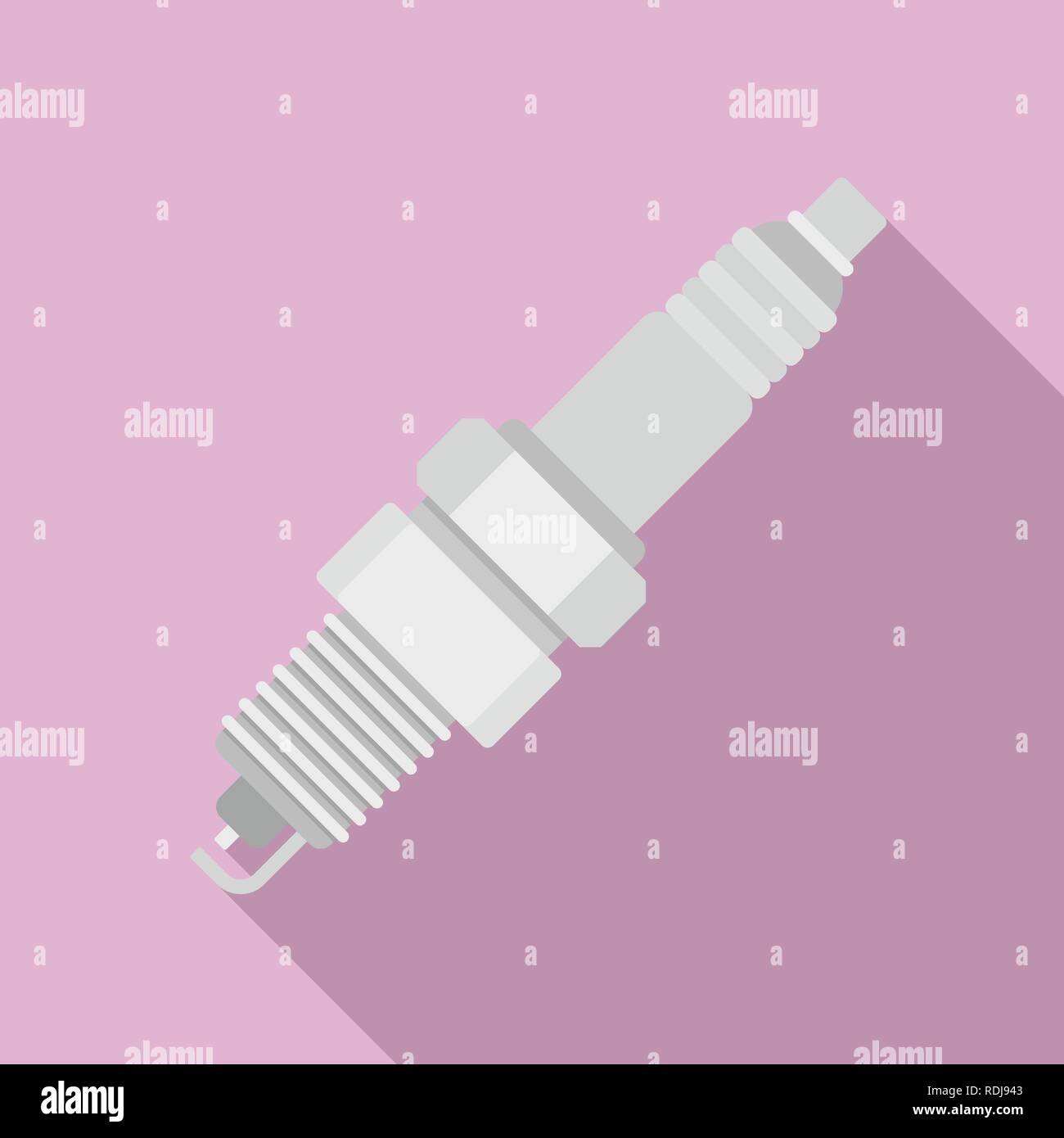Car spark plug icon. Flat illustration of car spark plug vector icon ...