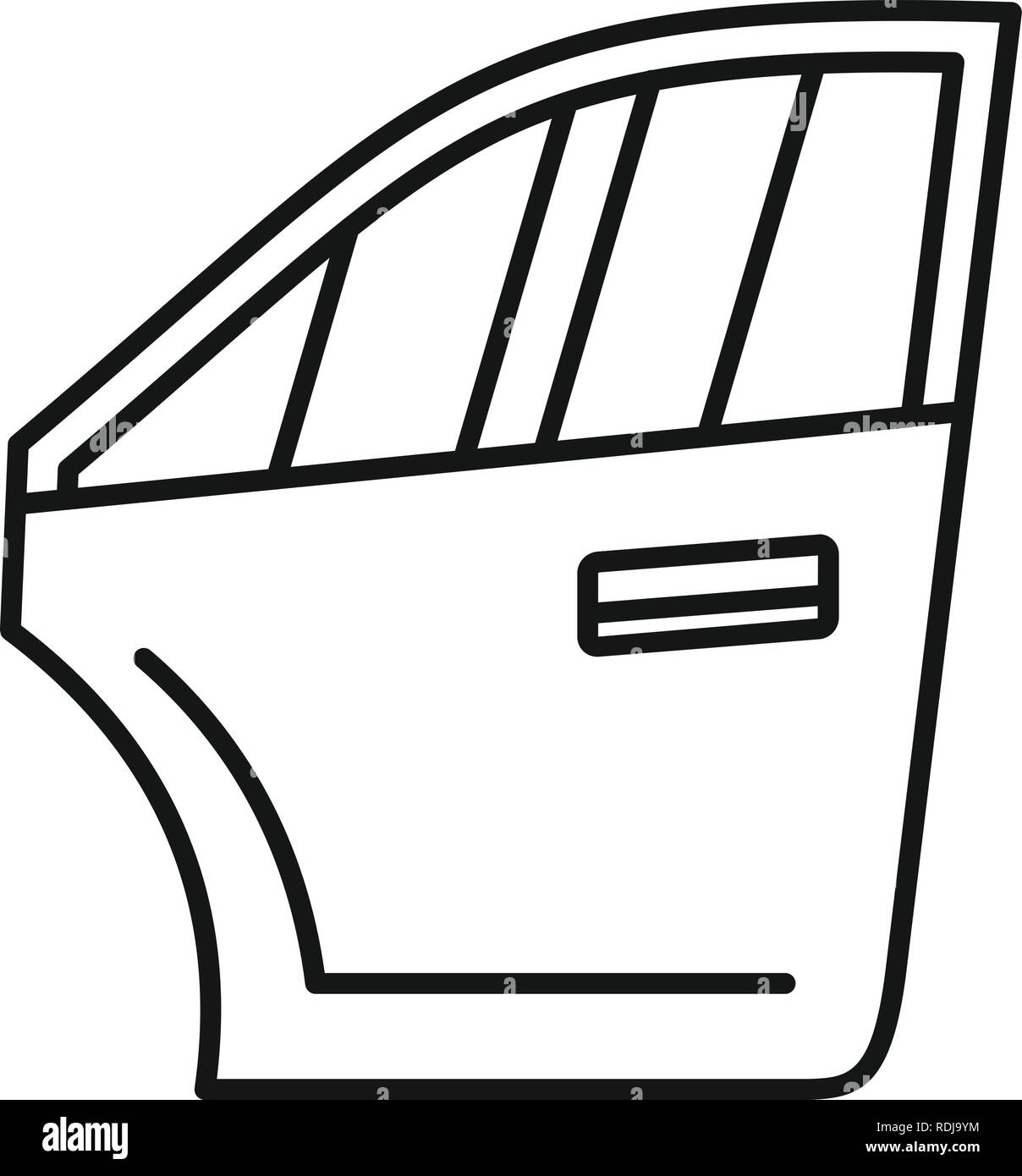 Car Door Icon Outline Car Door Vector Icon For Web Design