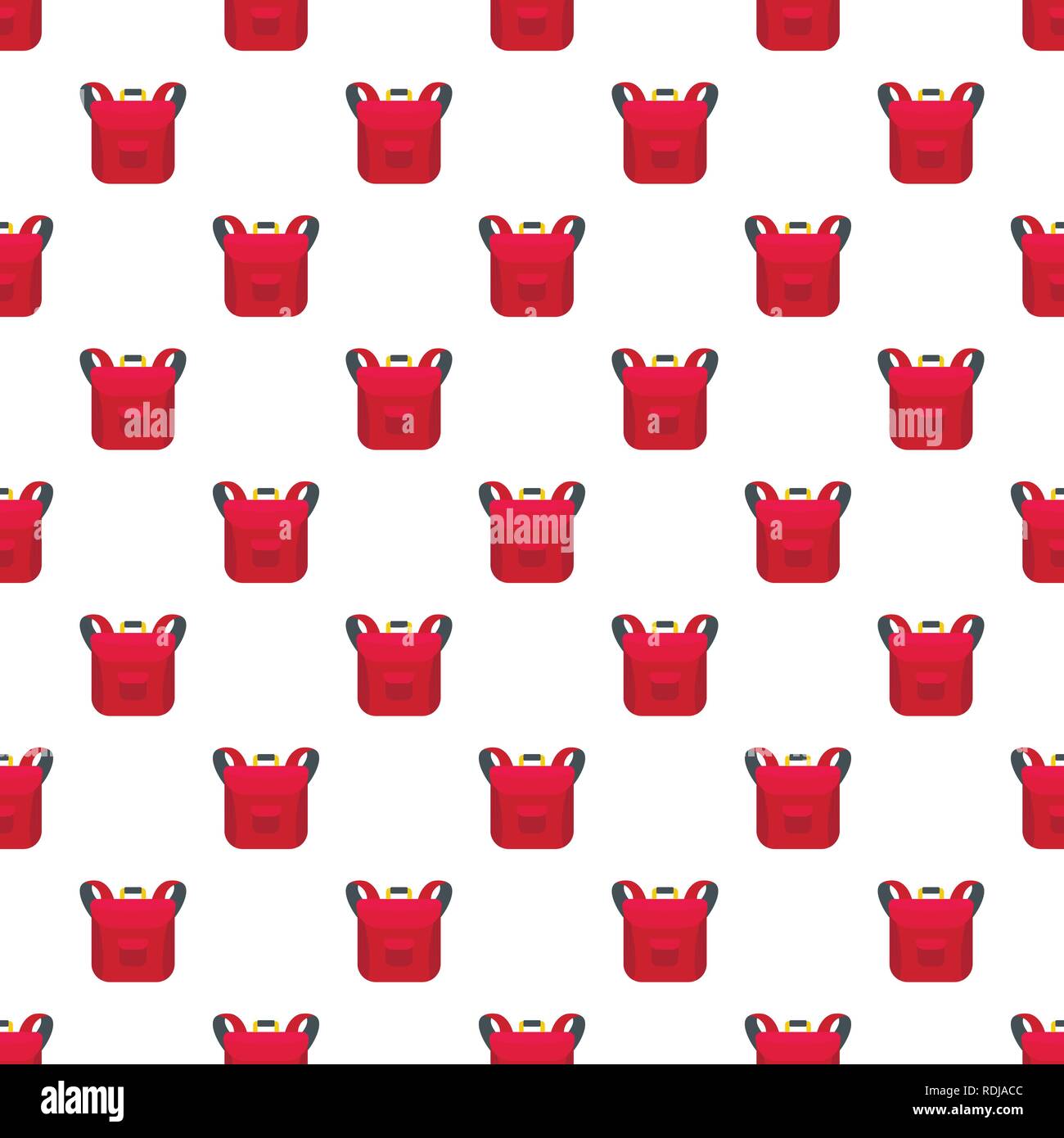 Small backpack pattern seamless vector repeat for any web design Stock Vector