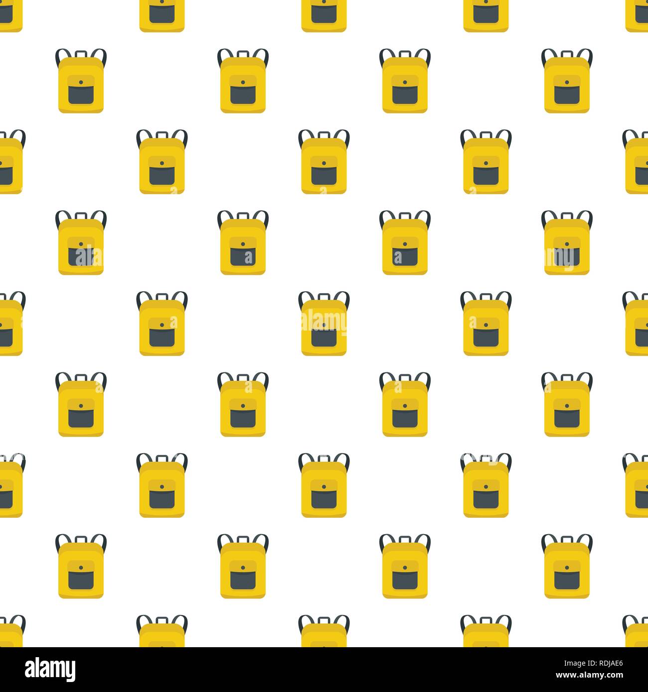 Notebook backpack pattern seamless vector repeat for any web design Stock Vector