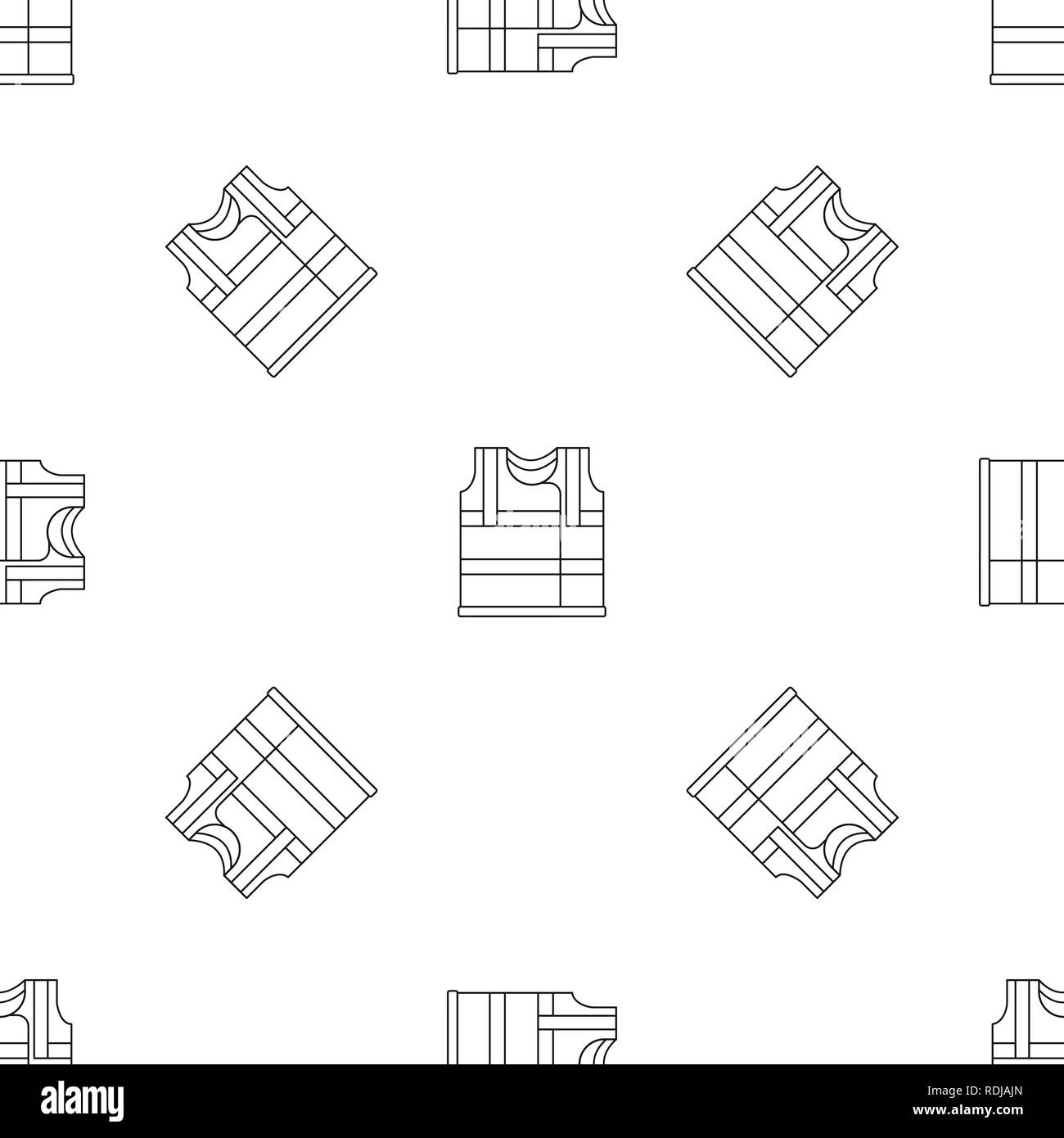 Working vest icon. Outline illustration of working vest vector icon for ...