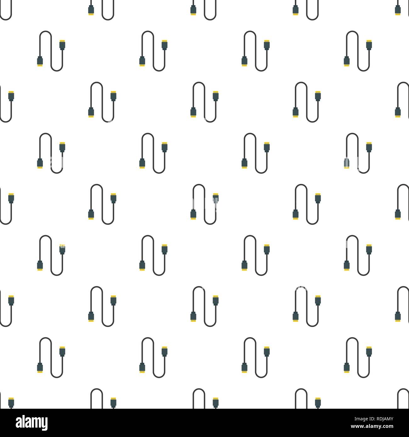 Charging vape cable pattern seamless vector repeat for any web design Stock Vector
