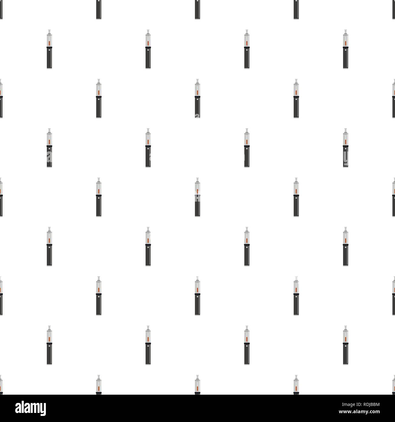 Steel vape pen pattern seamless vector repeat for any web design Stock Vector