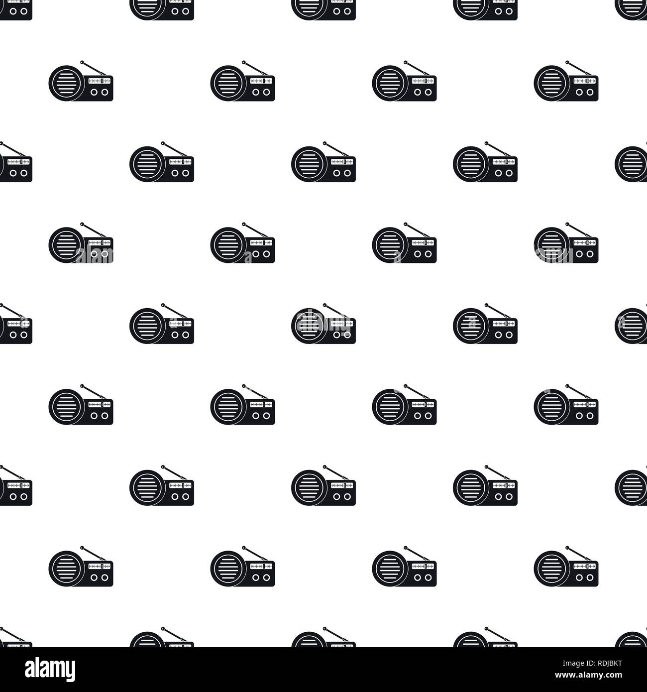 Speaker radio pattern seamless vector repeat geometric for any web design Stock Vector