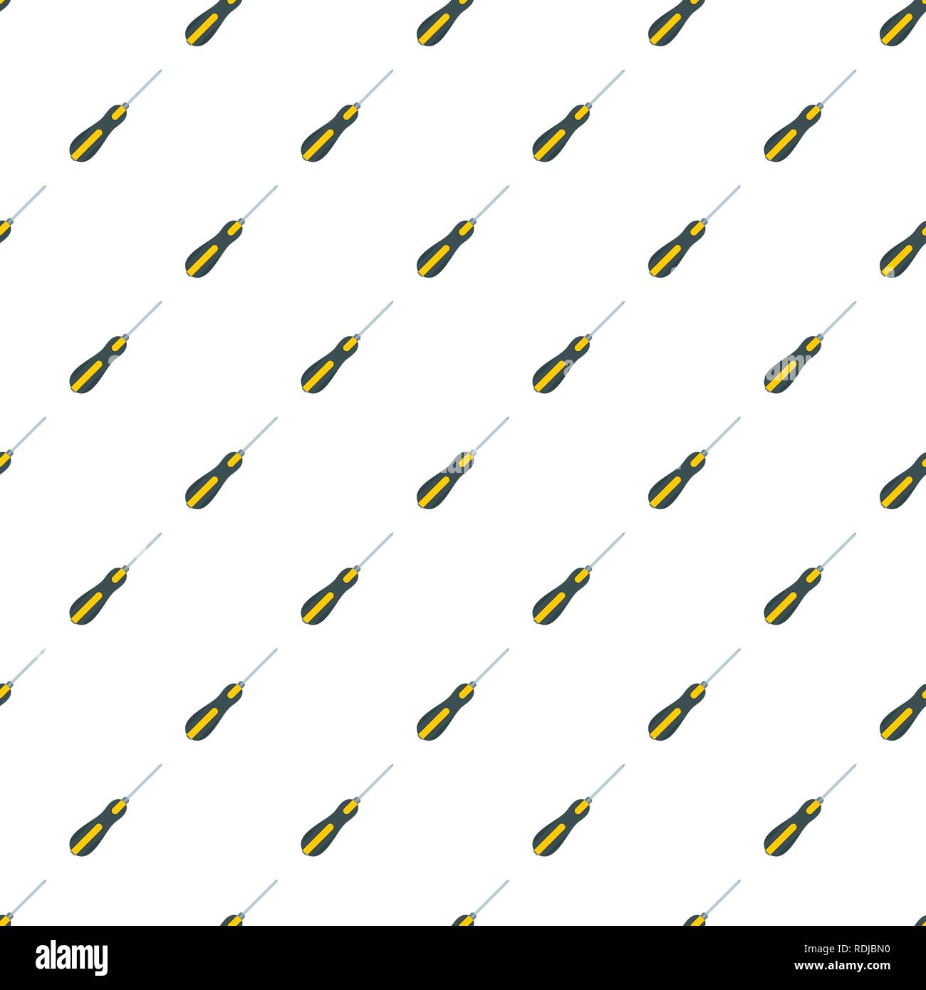 Screwdriver pattern seamless vector repeat for any web design Stock Vector