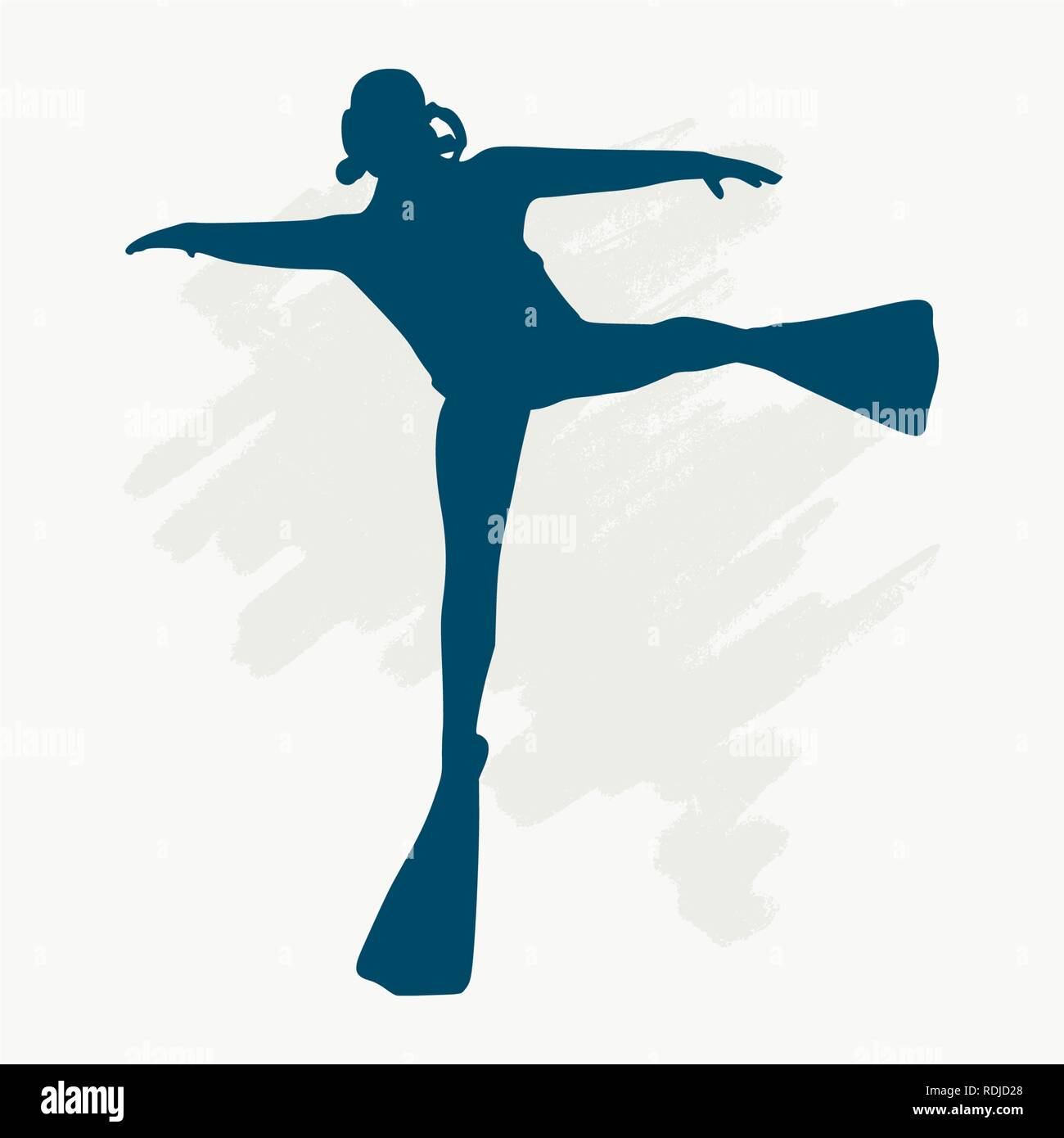 Navy diver silhouette snorkeling hi-res stock photography and images ...