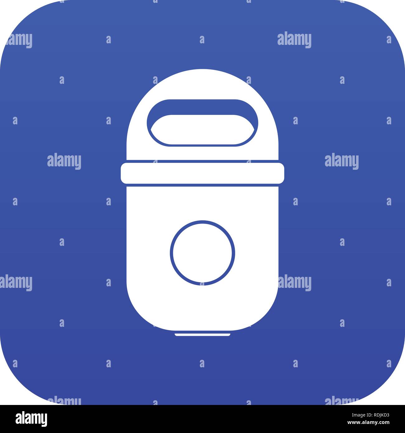 Trash can icon digital blue Stock Vector Image & Art - Alamy