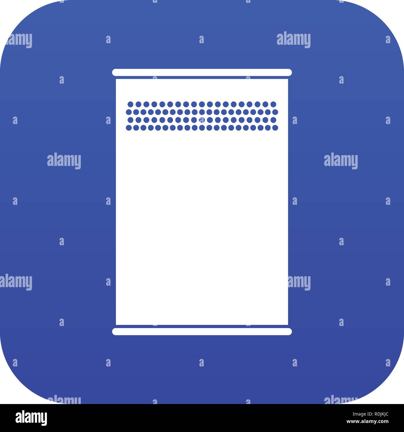 Trash can icon digital blue Stock Vector Image & Art - Alamy