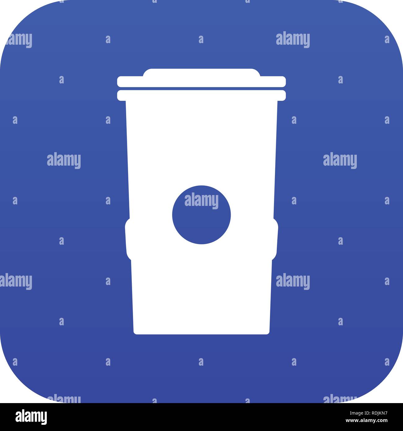 Trash can icon digital blue Stock Vector Image & Art - Alamy