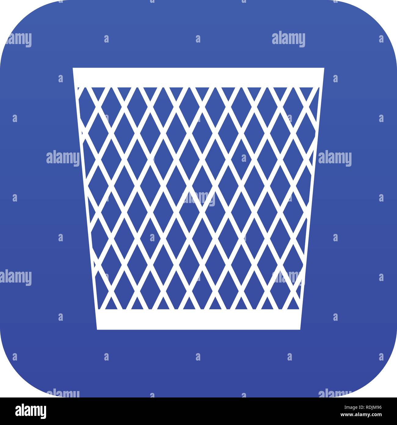 Trash can icon digital blue Stock Vector Image & Art - Alamy