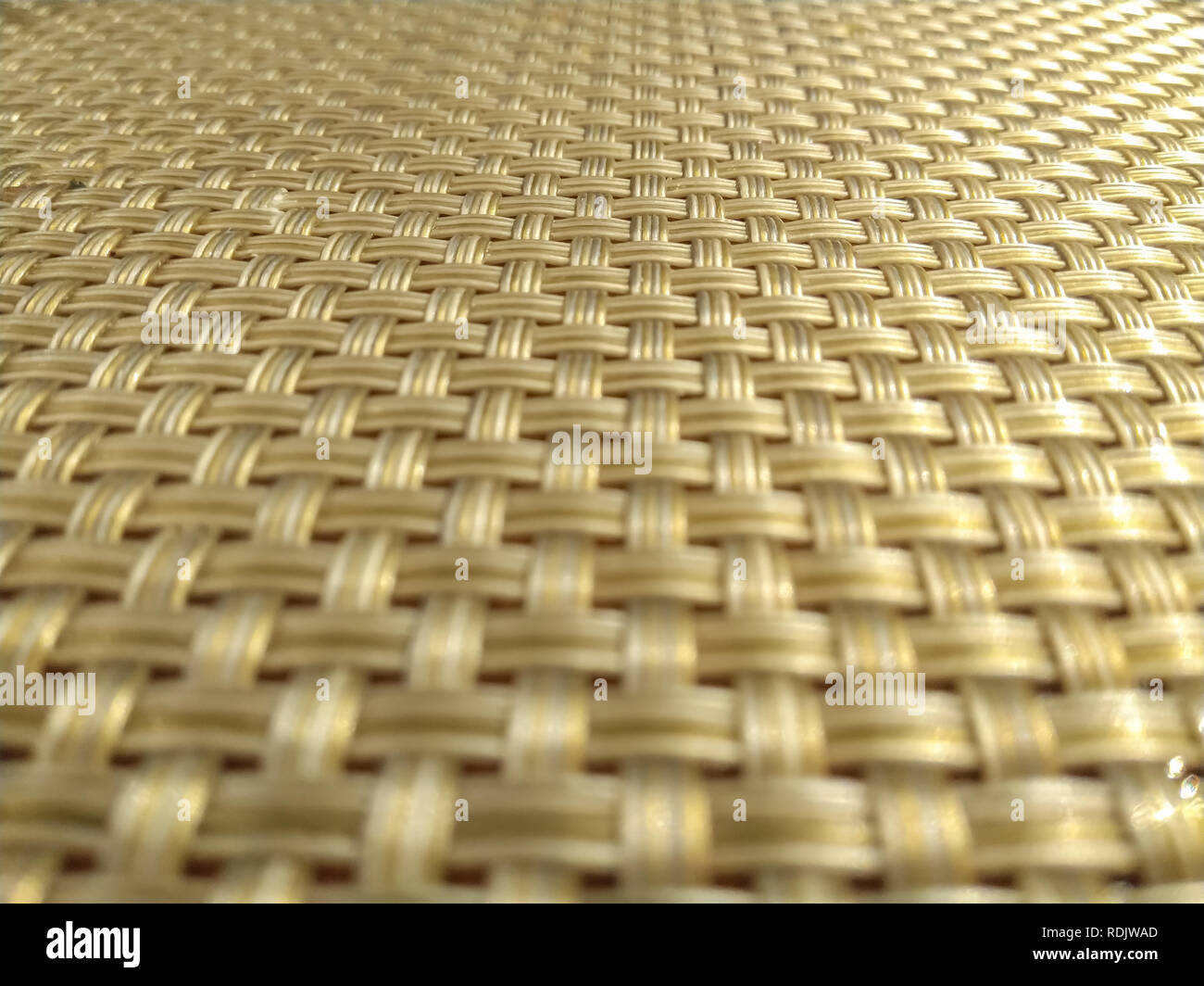 Texture of a bamboo table mat or place mat for background Stock Photo
