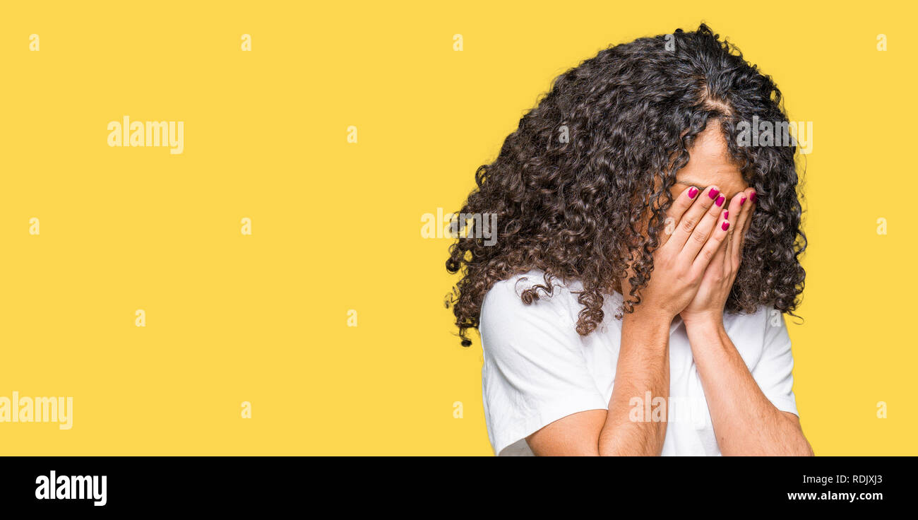 Beautiful Girl Hair Covering Face Stock Photos Beautiful Girl