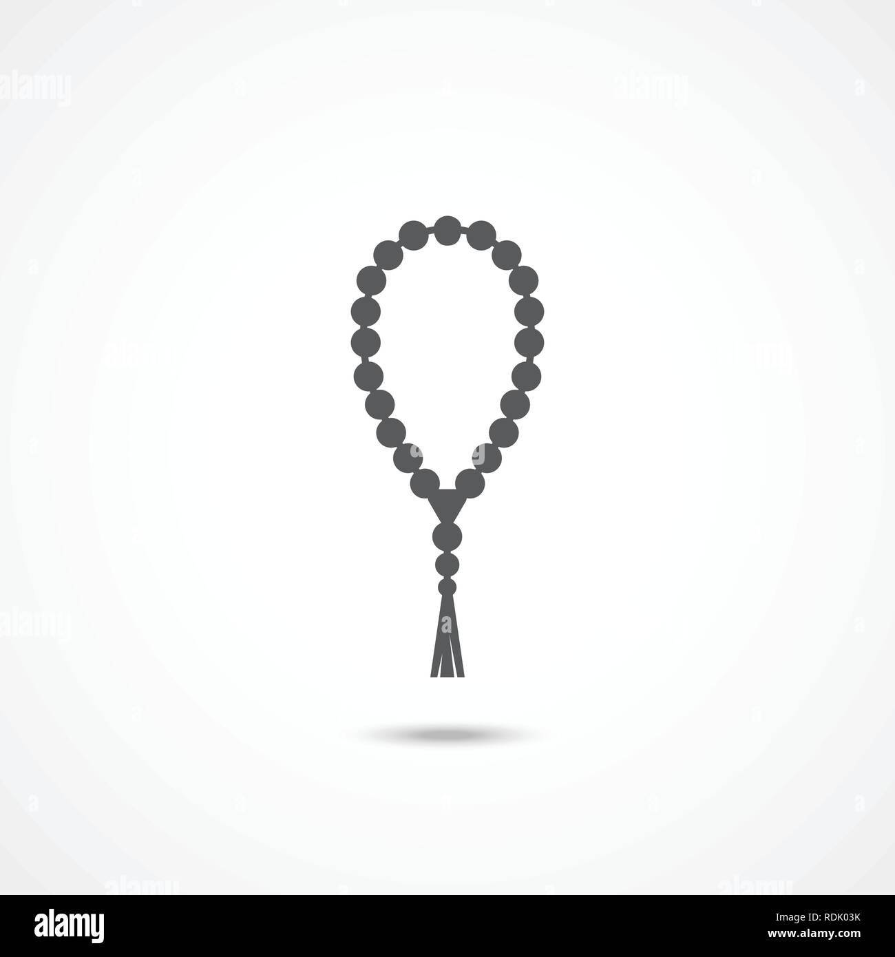Rosary beads icon Stock Vector
