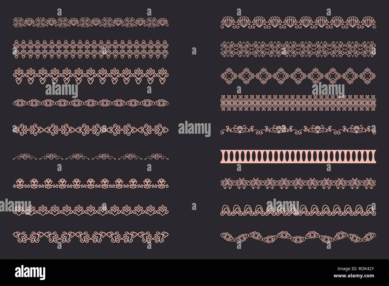 Line Laser Border Elegant Lace Borders Frames laser cut Stock Vector Image & Art - Alamy
