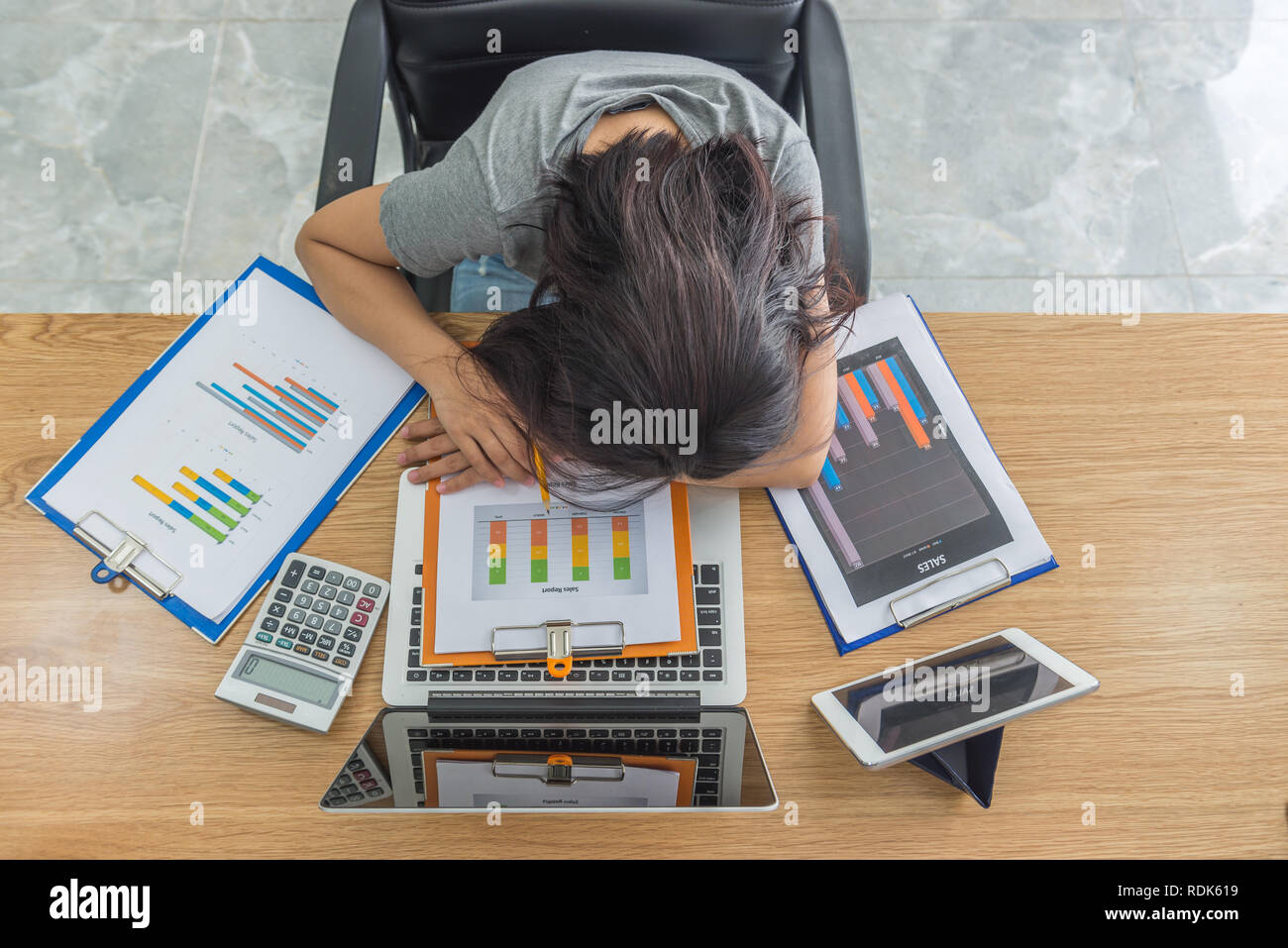 Person falling asleep desk hires stock photography and images Alamy