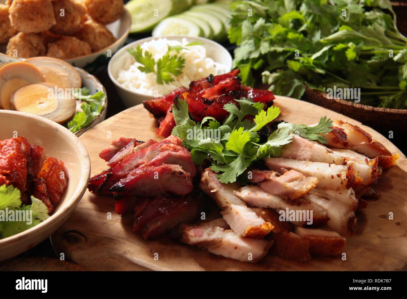 Hong Kong Roast Meal Stock Photo