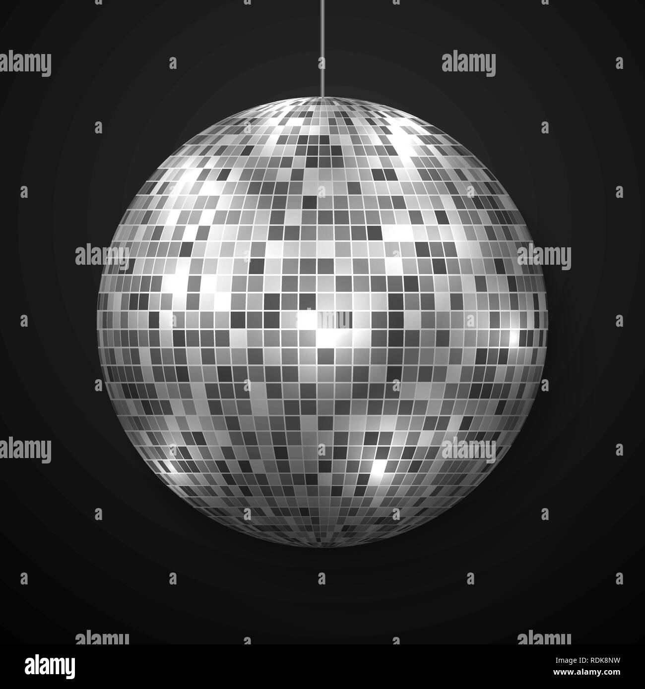 Mini disco ball isolated on white background Stock Photo by FabrikaPhoto