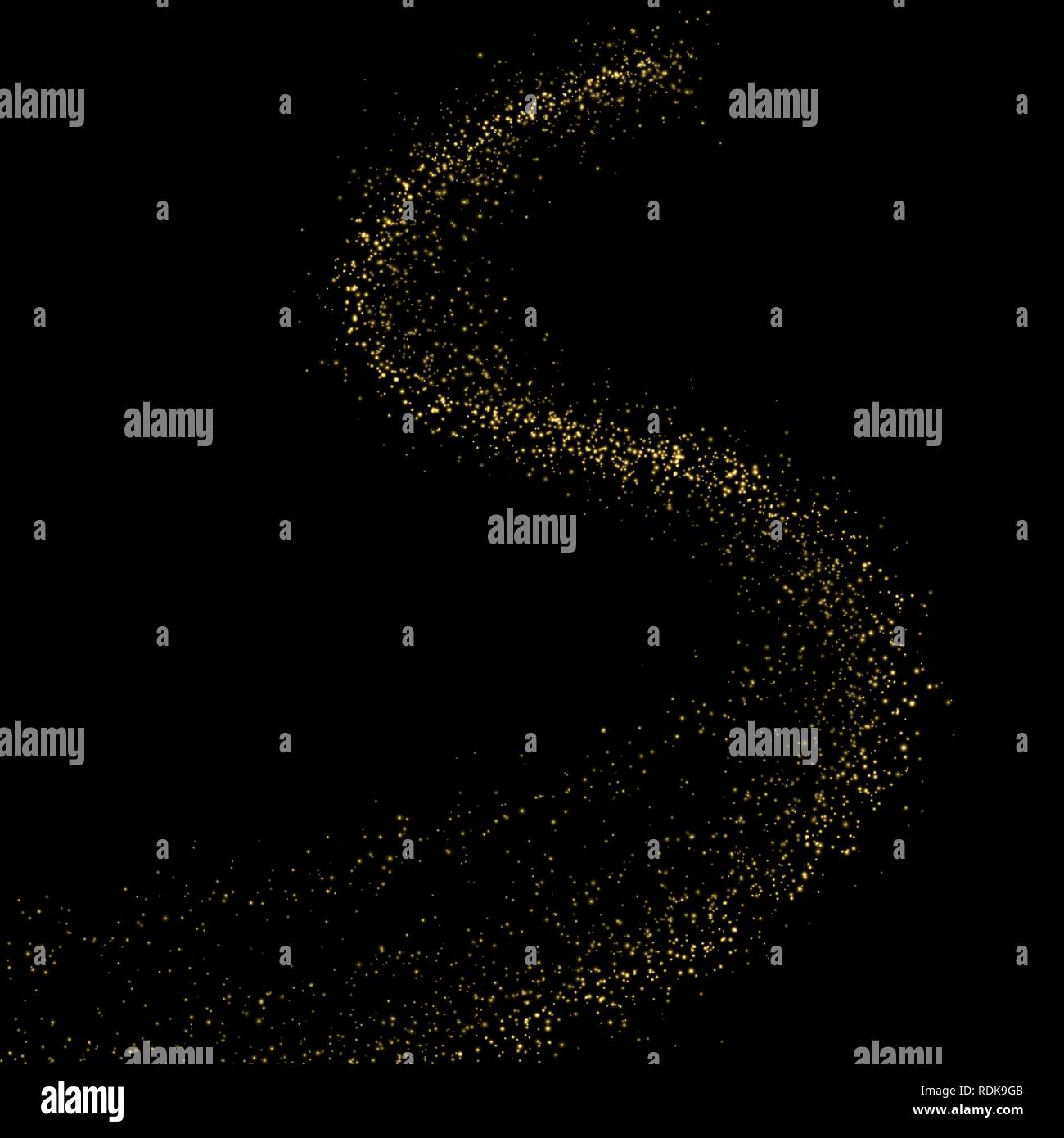 Gold glow light effect stars bursts with sparkles isolated. magic dust ...