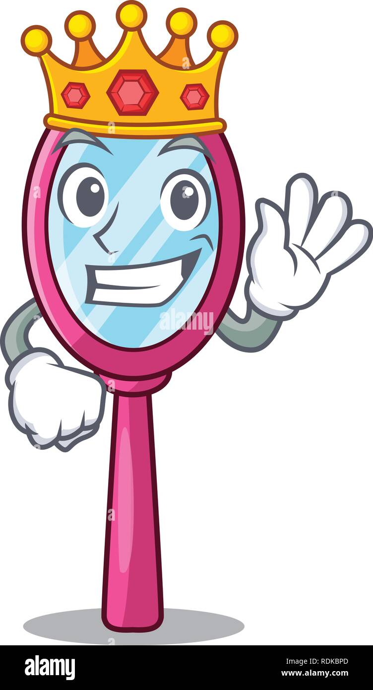 King handheld mirror at the cartoon table Stock Vector Image & Art Alamy