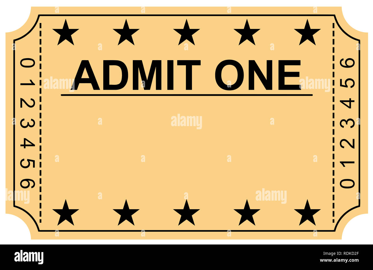 BSG 5000 Admit One Tickets - 5 Rolls Of 1000 Entry Tickets - Perforated, Multicolor
