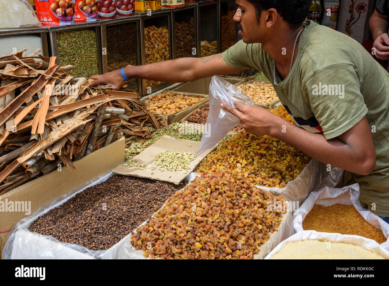 Market stall, Krishnarajendra market, Banaglore, Bengaluru, Karnataka, India Stock Photo