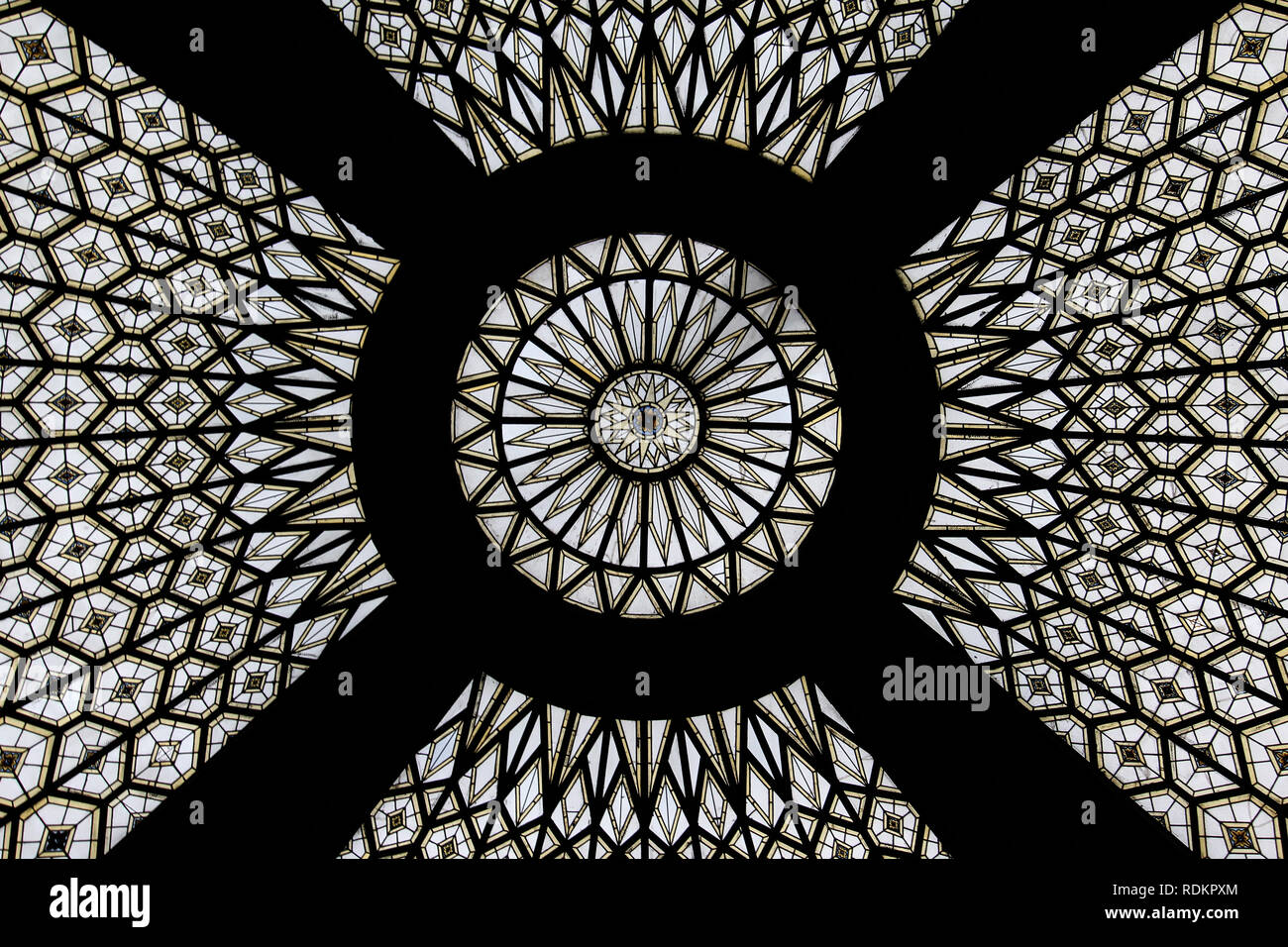 circles on an ceiling abstract background Stock Photo Alamy